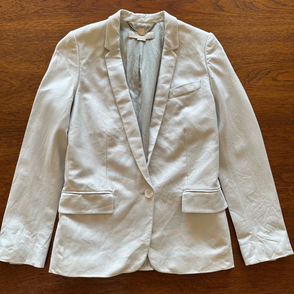 Stella McCartney powder blue blazer